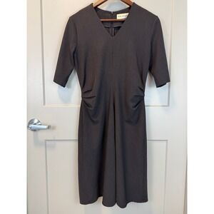 M.M. LaFleur Caroline Midi Dress Size 8 Monsoon Dark Gray